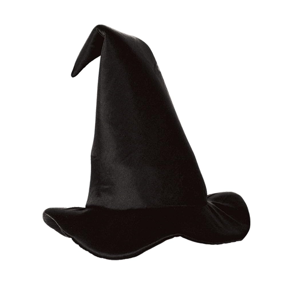 Satin-Soft Black Witch Hat (Pack of 12)