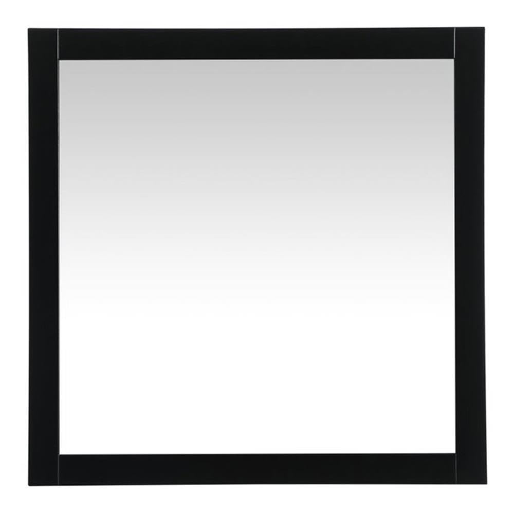 Aqua vanity mirror 36x36 inch in black