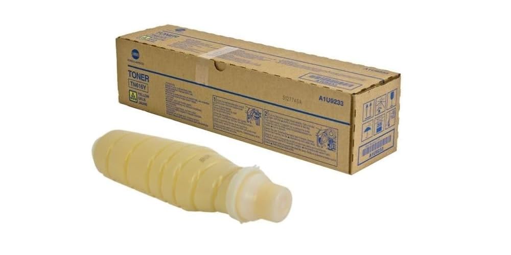 KONICA BIZ C7000 A1U9233 TN616 HI YELLOW TONER, 41,800 yield