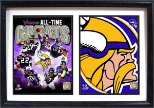 12x18 Double Frame - Minnesota Vikings Greats