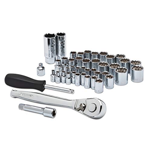 Crescent 45 Pc 14 & 38 Drive 6 & 12 Point Saemetric Mechanics Tool Set - Csws13N