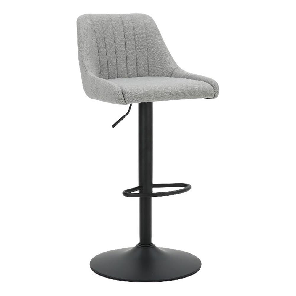 KRON-AIR LIFT STOOL-GREY FABRIC