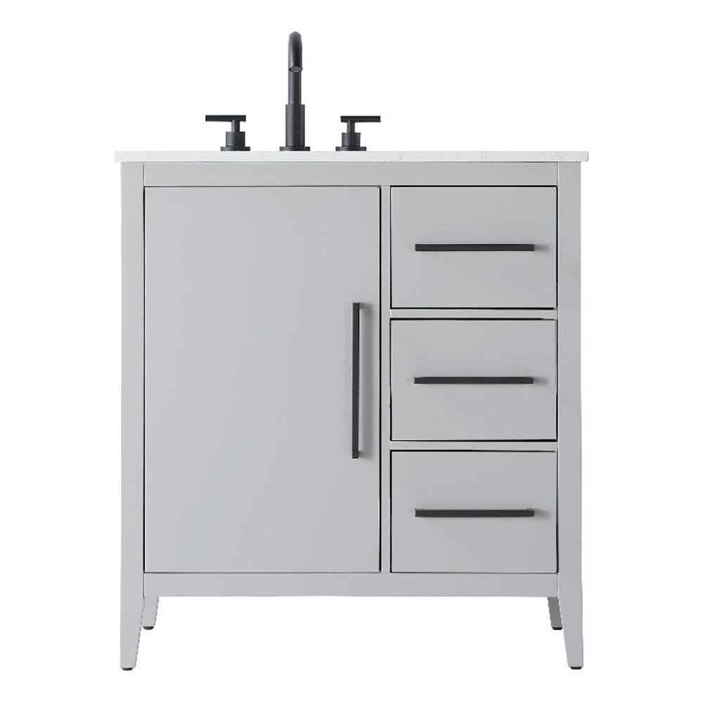 32 Inch Single Bathroom Vanity In Grey