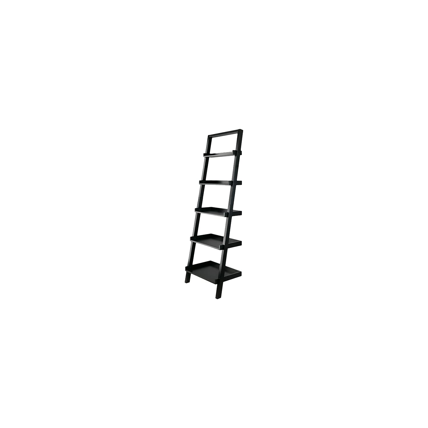Bellamy 5-Tier Leaning Shelf, Black