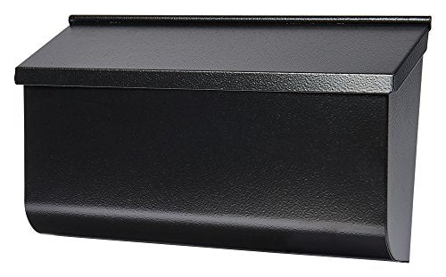 Gibraltar Mailboxes Woodlands Medium Capacity Galvanized Steel Black, Wall-Mount Mailbox, L4010Wb0,Textured Black