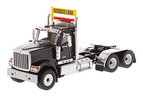 International HX520 Day Cab Tandem Tractor Black 1/50 Diecast Model by Diecast Masters