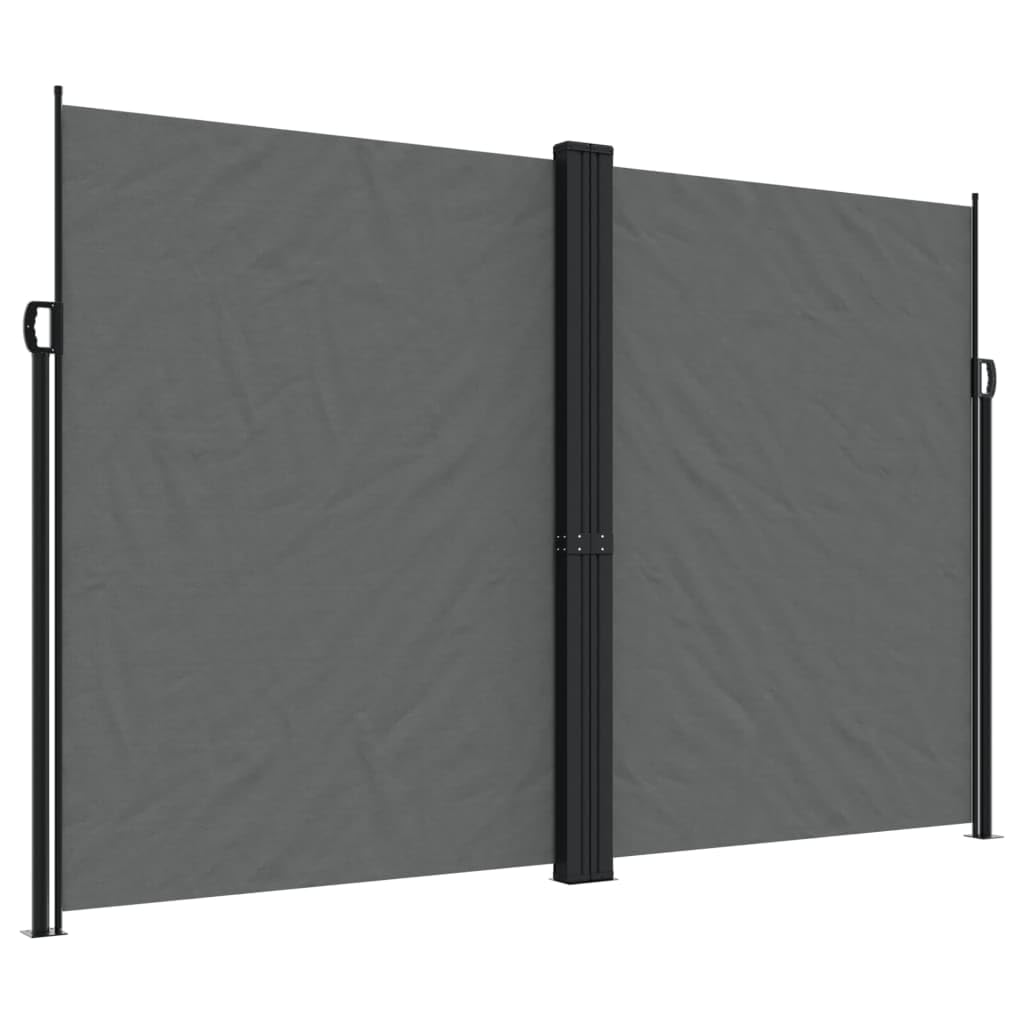 vidaXL Retractable Side Awning Anthracite 86.6x236.2"