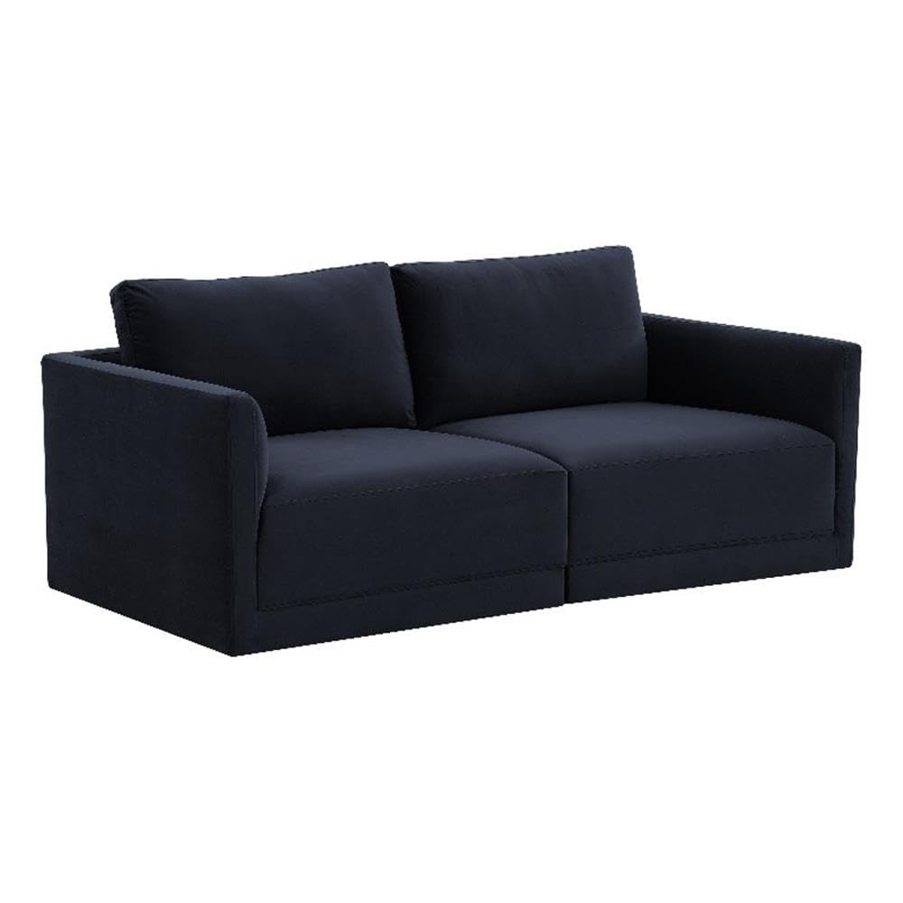 Willow Navy Modular Loveseat