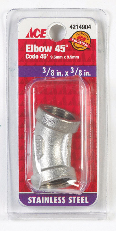 Female Elbow 45 3/8 Ss (Pack Of 1)
