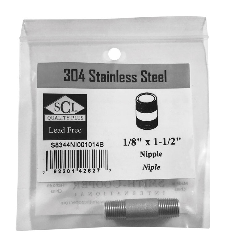 Nipple Ss 1/8X1.5 (Pack Of 1)