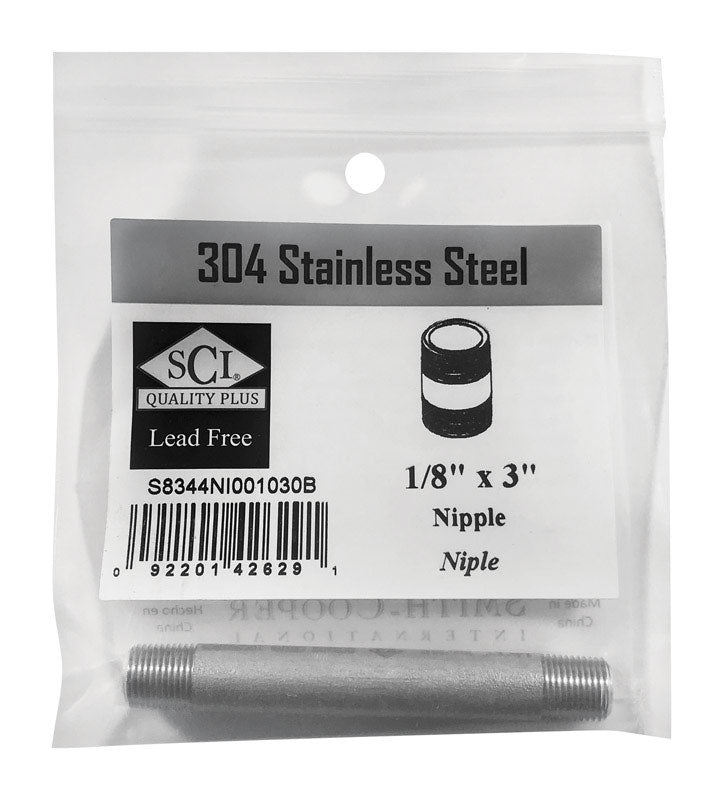 Nipple Ss 1/8X3 (Pack Of 1)