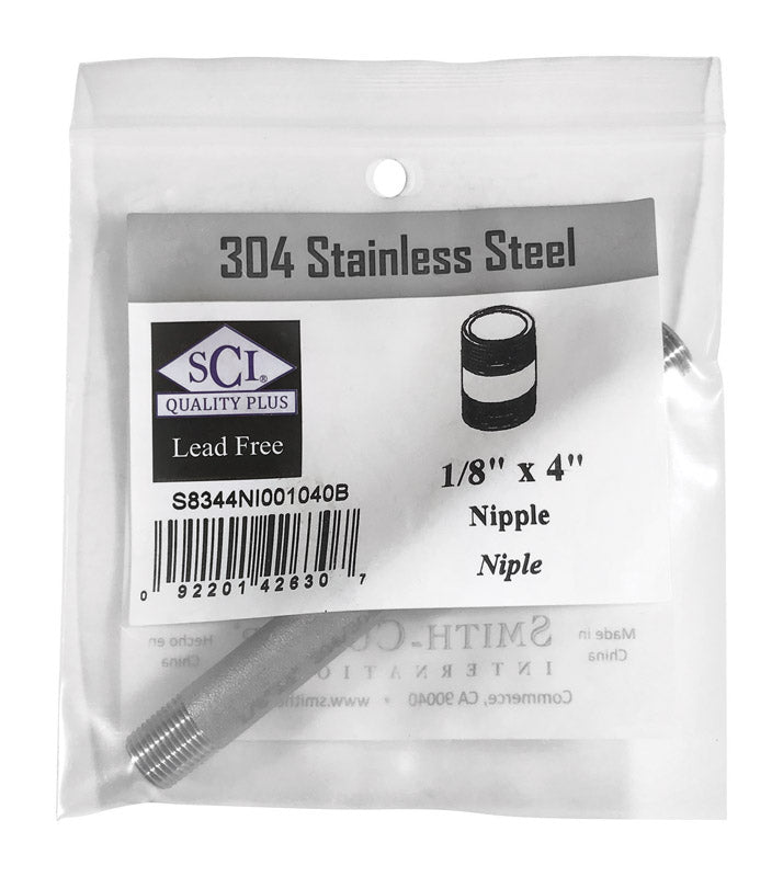 Nipple Ss 1/8 X 4 (Pack Of 1)
