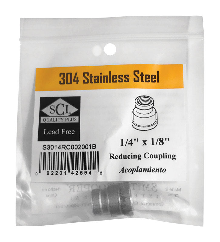 Redc Coupling 1/4X1/8Ss (Pack Of 1)