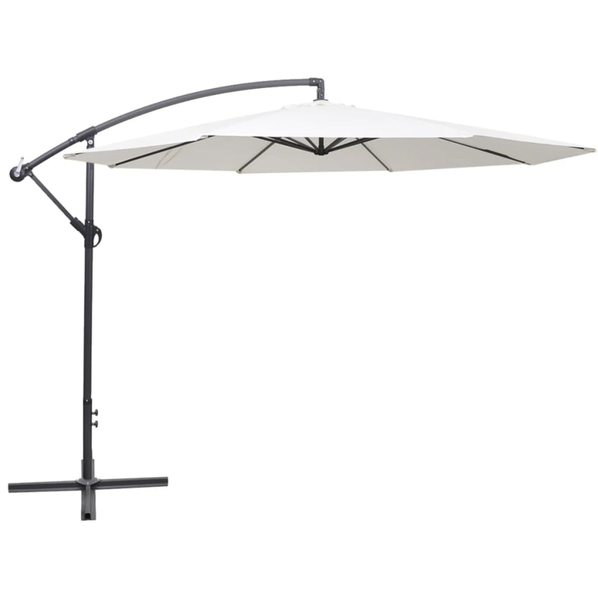 Vidaxl Cantilever Umbrella 137.8' Sand White