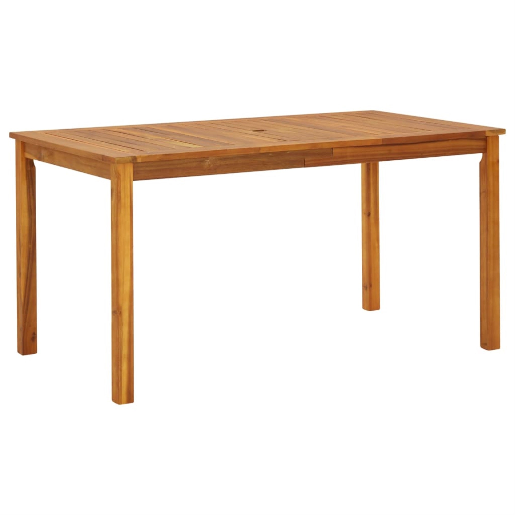 Vidaxl Garden Table 55.1'X31.5'X29.1' Solid Acacia Wood
