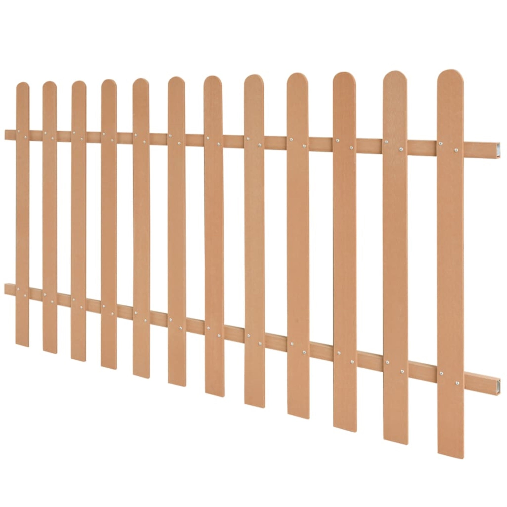 Vidaxl Picket Fence Wpc 78.7'X39.4'