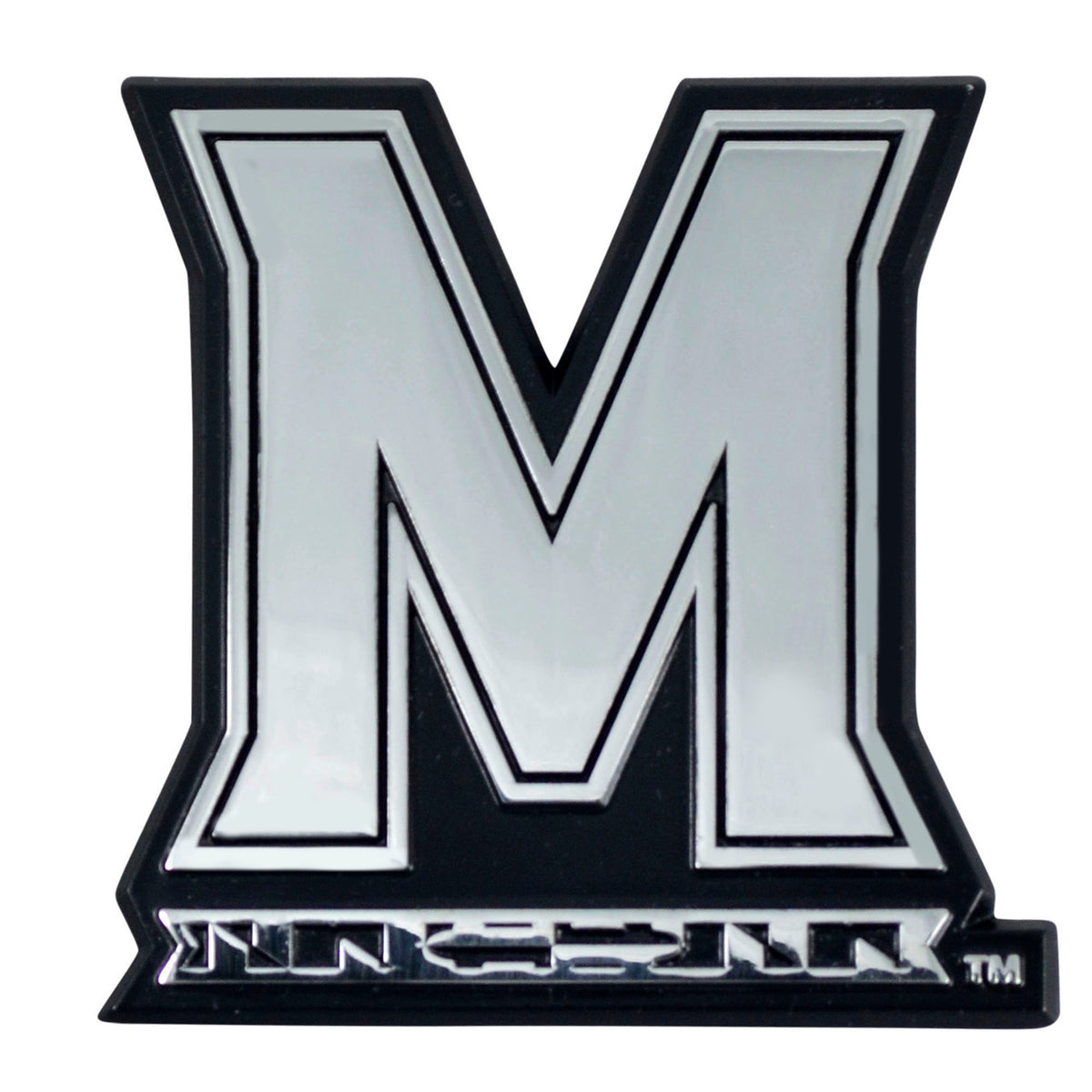 Maryland Terrapins Auto Emblem Premium Metal Chrome Special Order