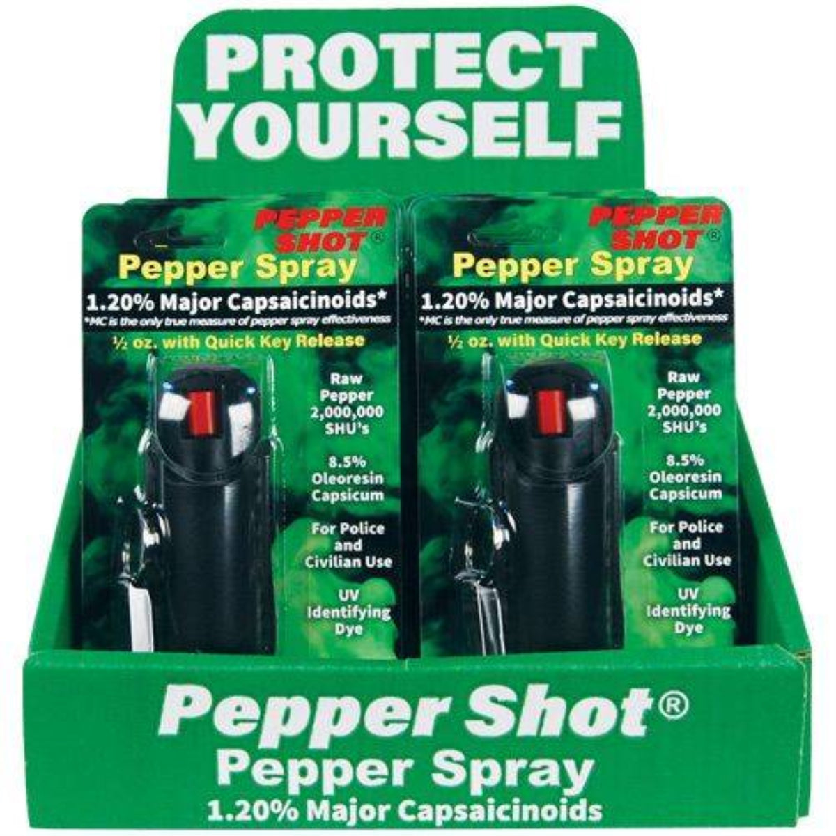 12 Pepper Shot 1.2% Mc Ps-Lh-Black With Counter Display
