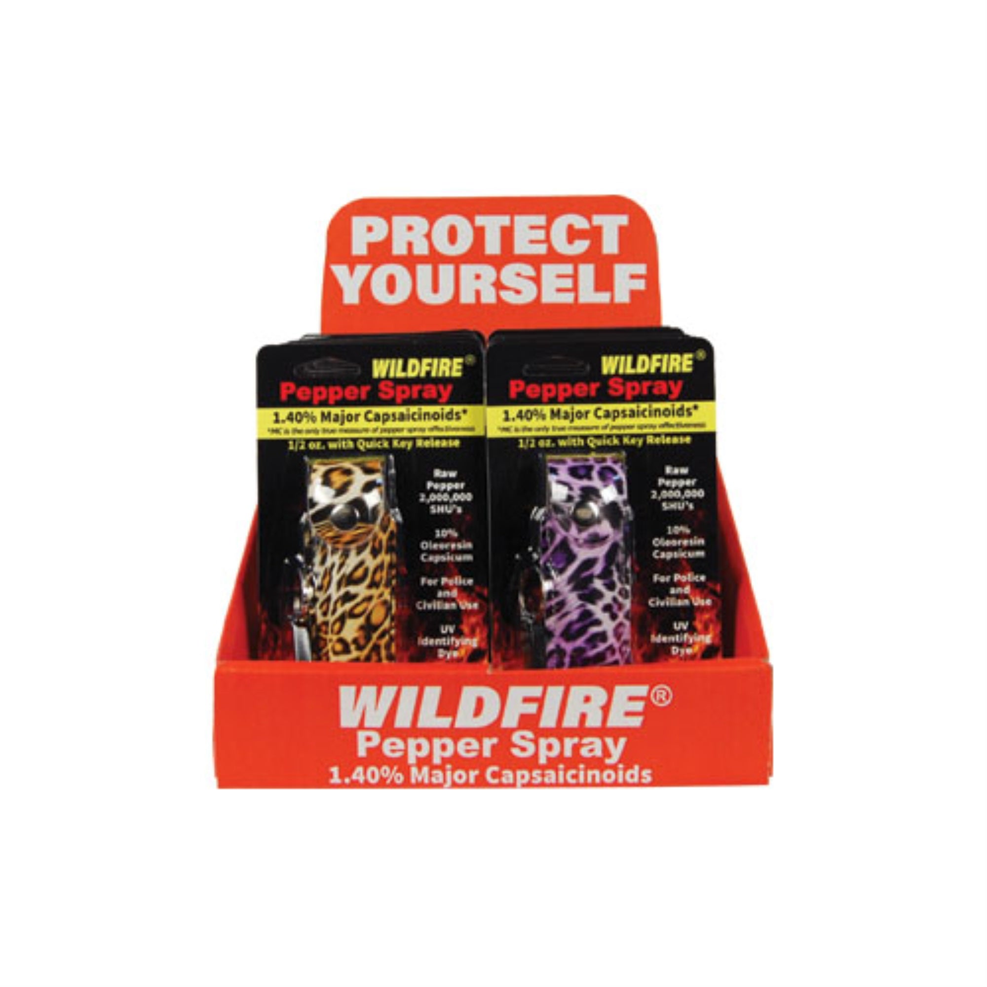 12 Wildfire 1/2Oz Fashion Leatherette 3 Lbp, 3 Lbo, 3 Cby, 3 Cbp With Counter Display