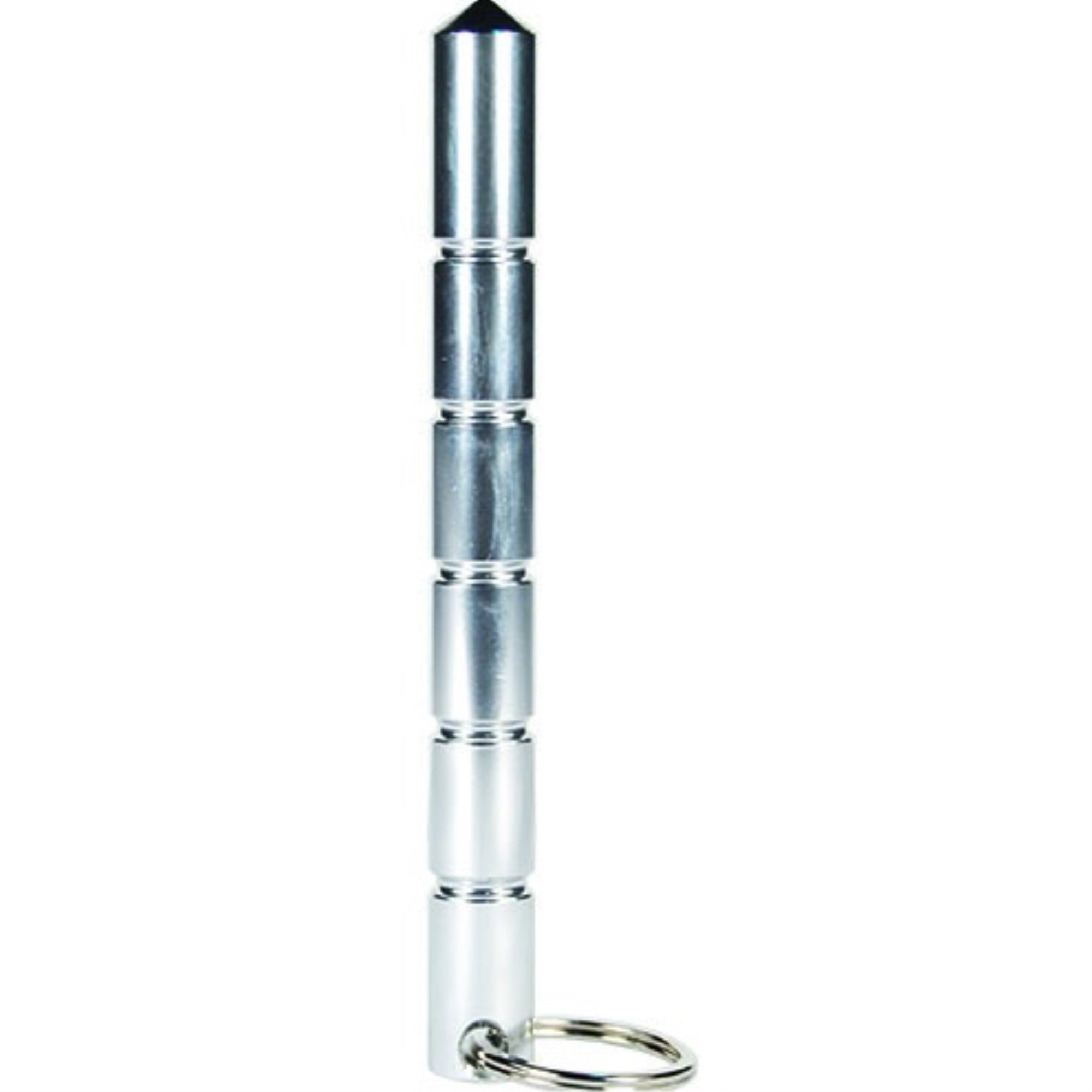 Aircraft Grade Aluminum Keychain Kubotan Silver