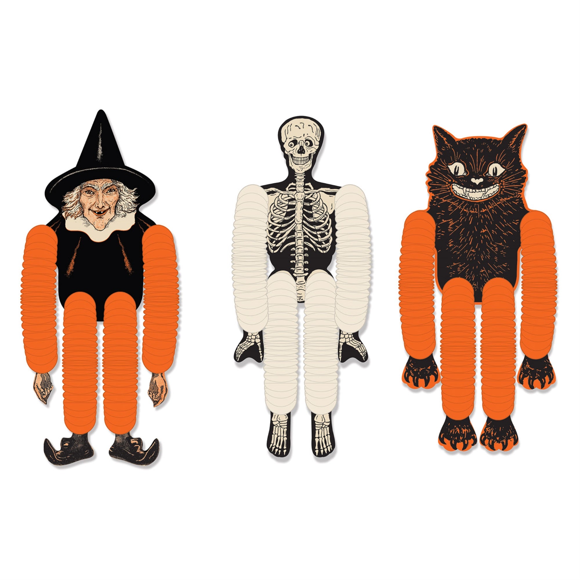 Vintage Halloween Tissue Dancers, (Pack Of 12)