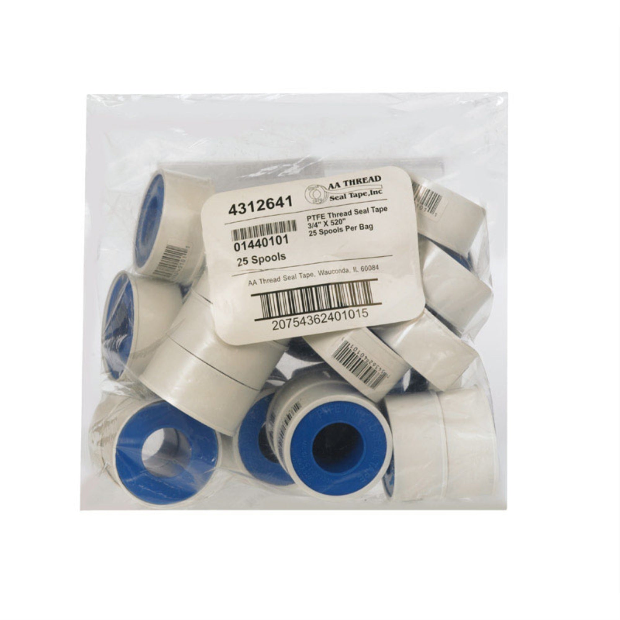 Thread Seal Tape3/4X520 (Pack Of 25)