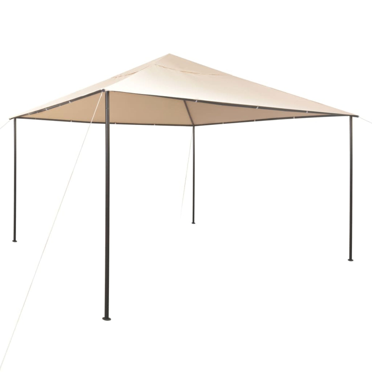 Vidaxl Gazebo Pavilion Tent Canopy 157.5'X157.5' Steel Beige