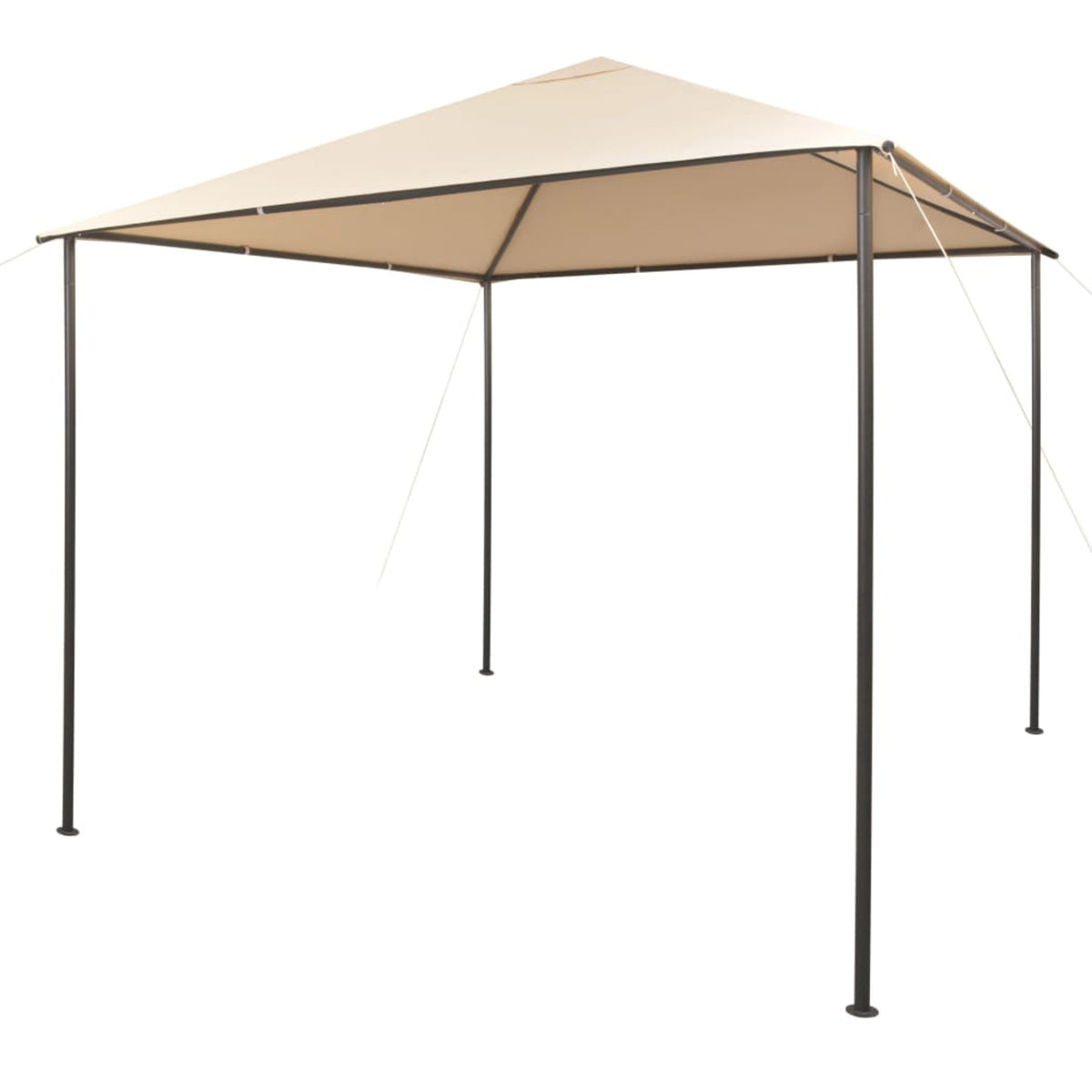 Vidaxl Gazebo Pavilion Tent Canopy 118.1'X118.1' Steel Beige