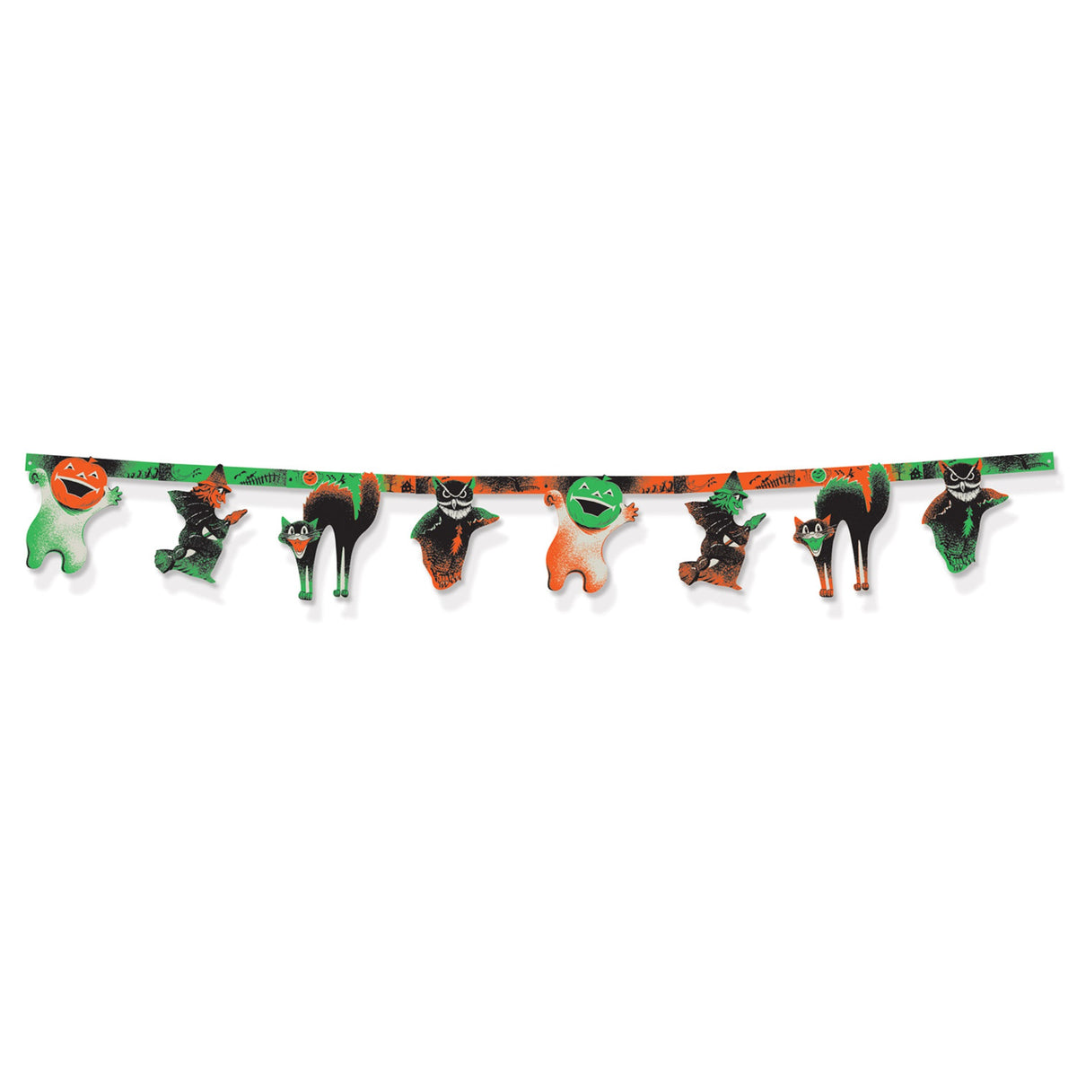 Vintage Halloween Jointed  Streamer, (Pack Of 12)
