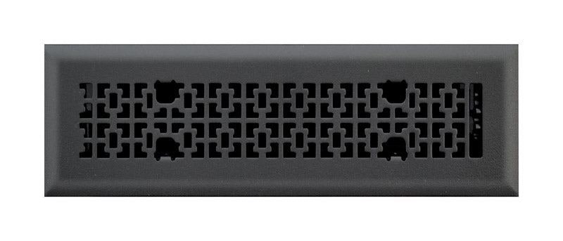 Floor Register 2X12 Blk (Pack Of 1)