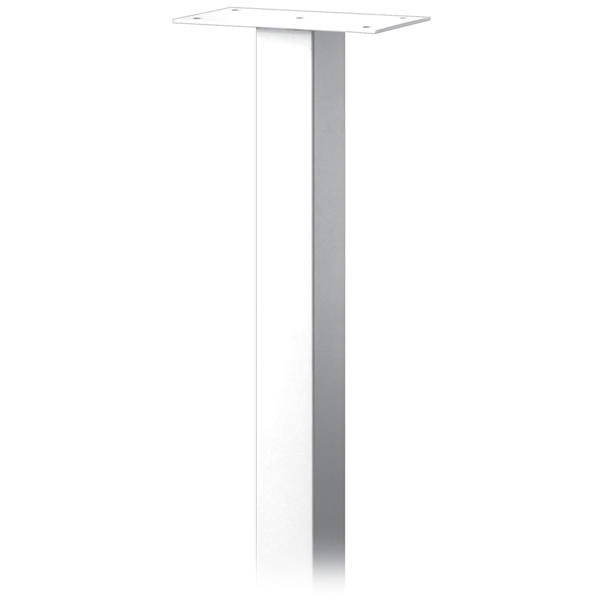 Standard Pedestal - In-Ground Mounted - for Roadside Mailbox, Mail Chest & Mail Package Drop - White