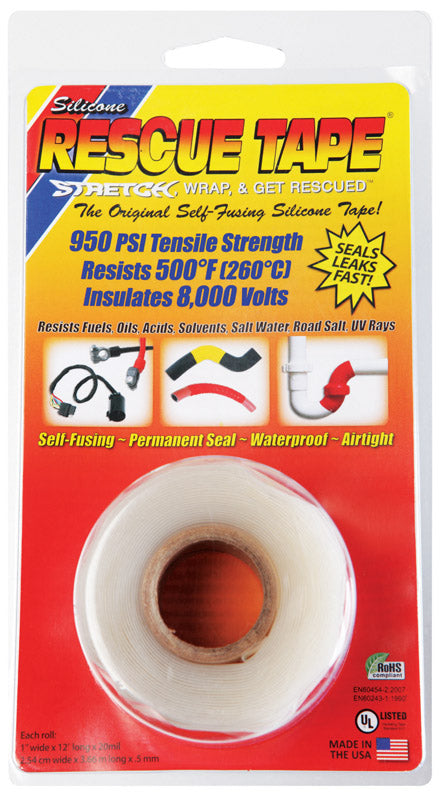 Rescue Tape 1 X 12' Clr (Pack Of 1)