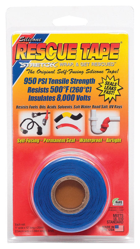 Rescue Tape 1 X 12' Blu (Pack Of 1)