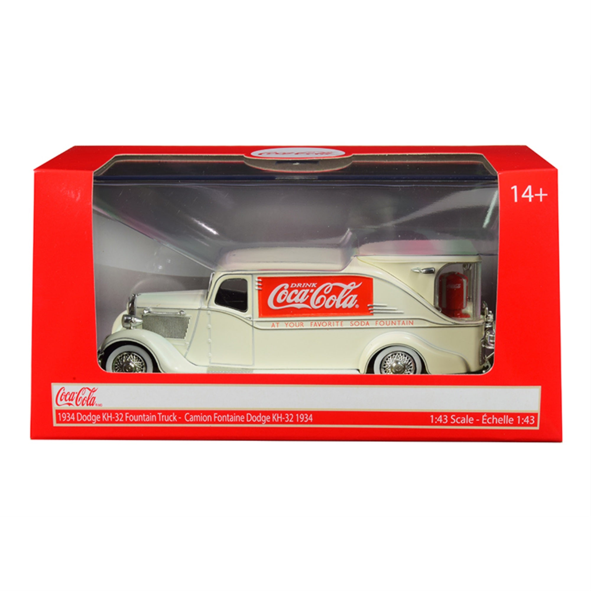 1934 Dodge Kh-32 Streamline Fountain Truck \Coca-Cola\ Cream 1/43 Diecast Model Car By Motorcity Classics'''