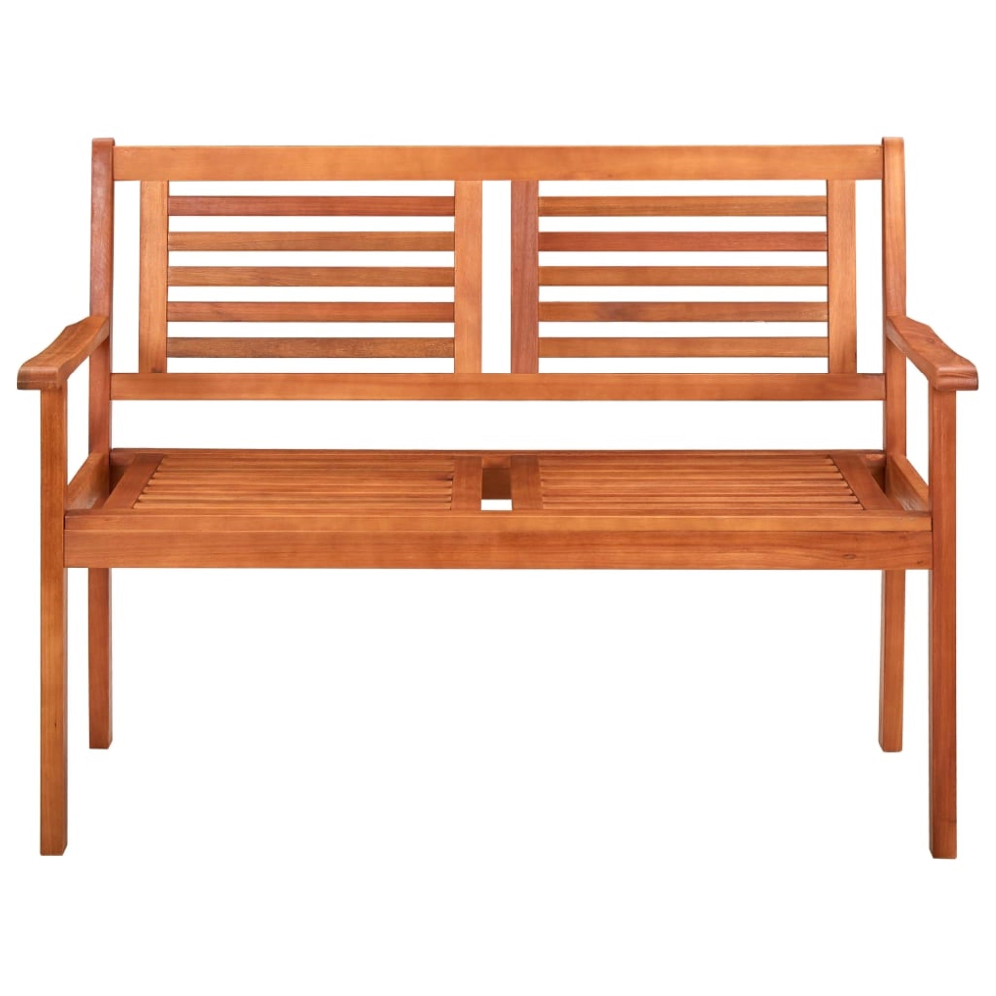Vidaxl 2-Seater Patio Bench 47.2' Solid Wood Eucalyptus