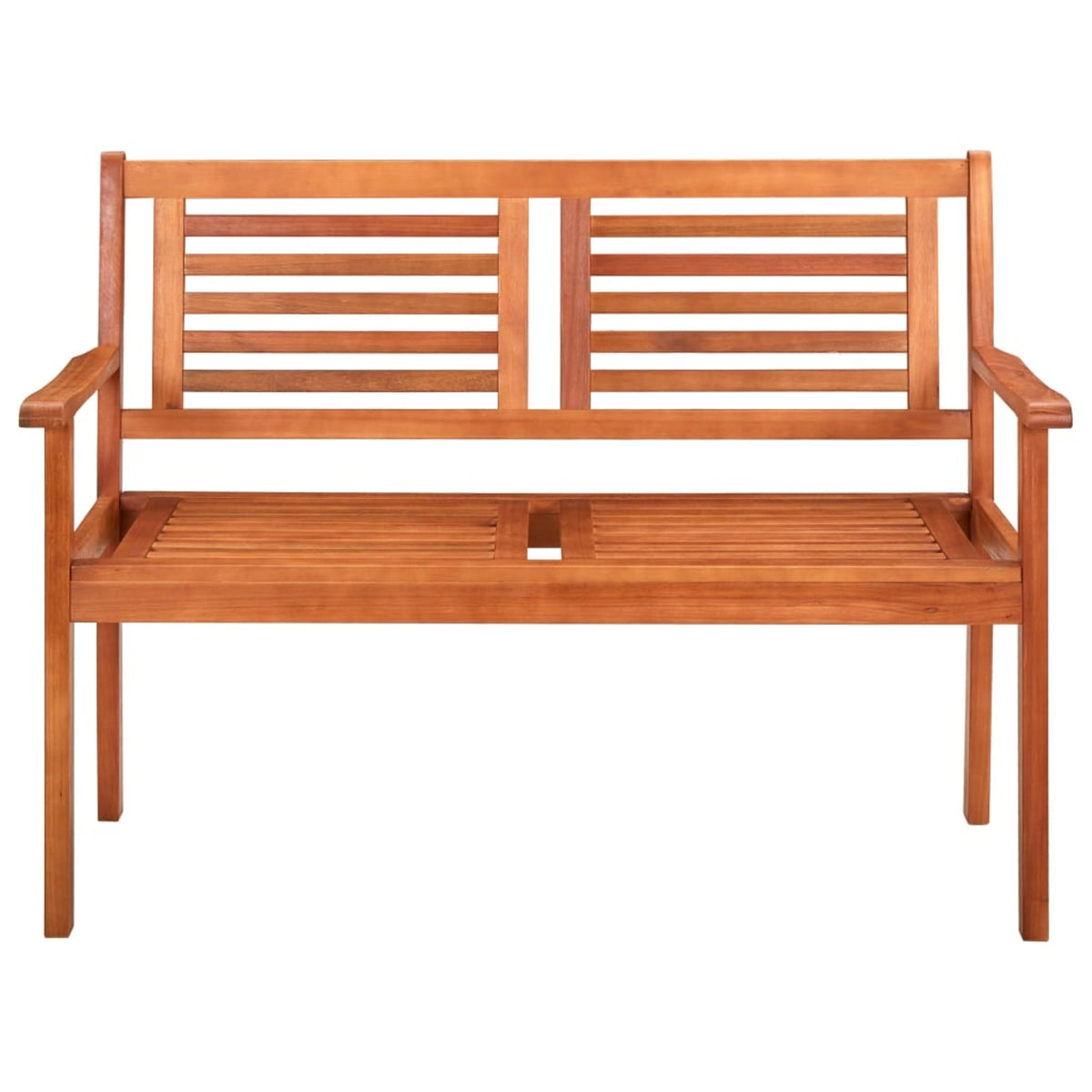 Vidaxl 2-Seater Patio Bench 47.2' Solid Wood Eucalyptus