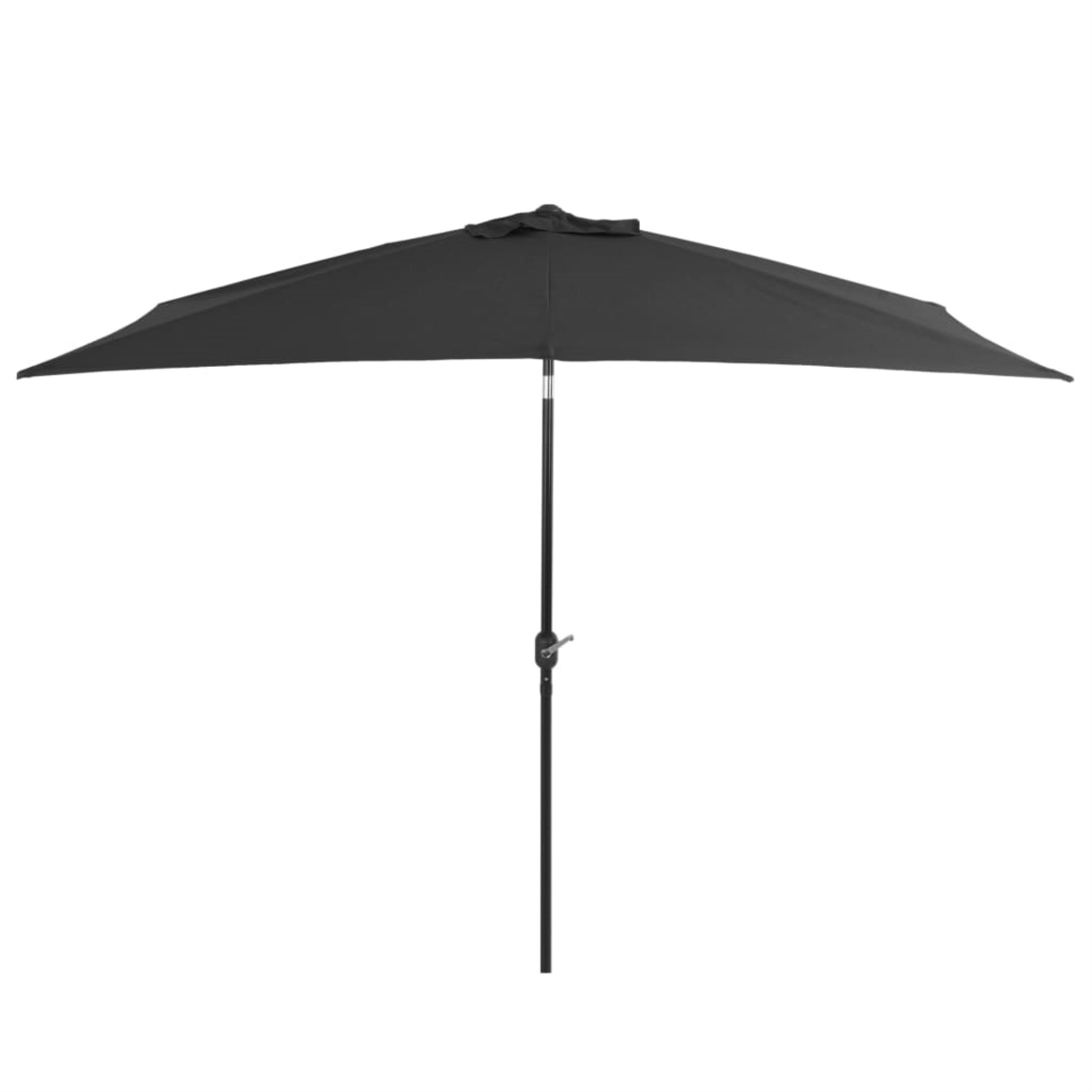 Vidaxl Outdoor Parasol With Metal Pole 118'X78.7' Anthracite