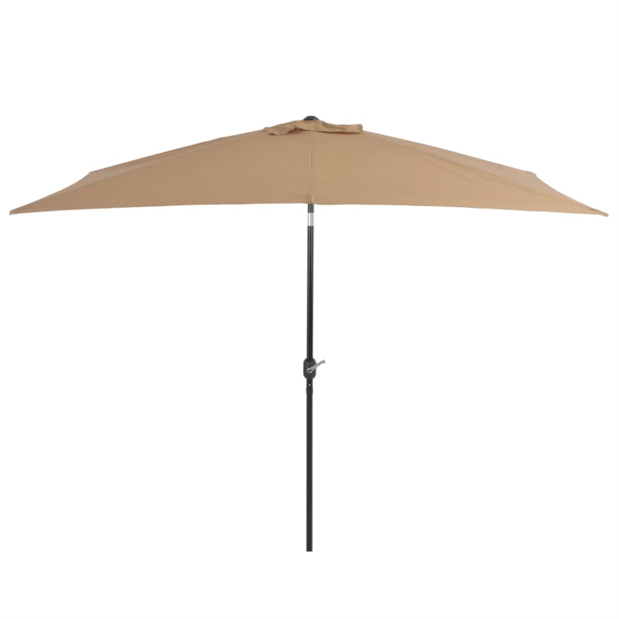 Vidaxl Outdoor Parasol With Metal Pole 118'X78.7' Taupe