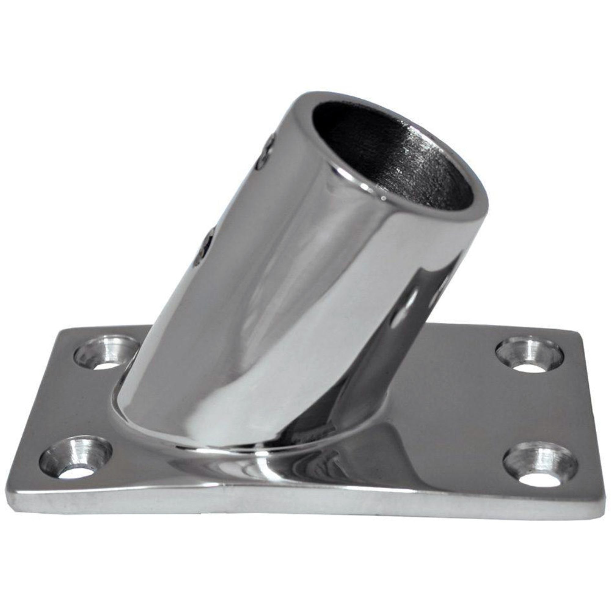Whitecap 7/8' Od 60 Degree Rectangle Base Ss Rail Fitting
