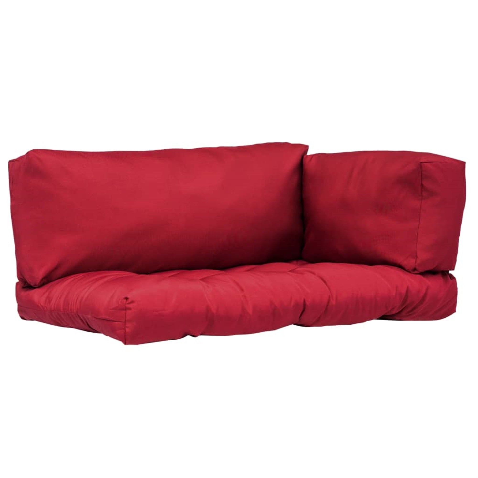 Vidaxl Pallet Cushions 3 Pcs Red Polyester