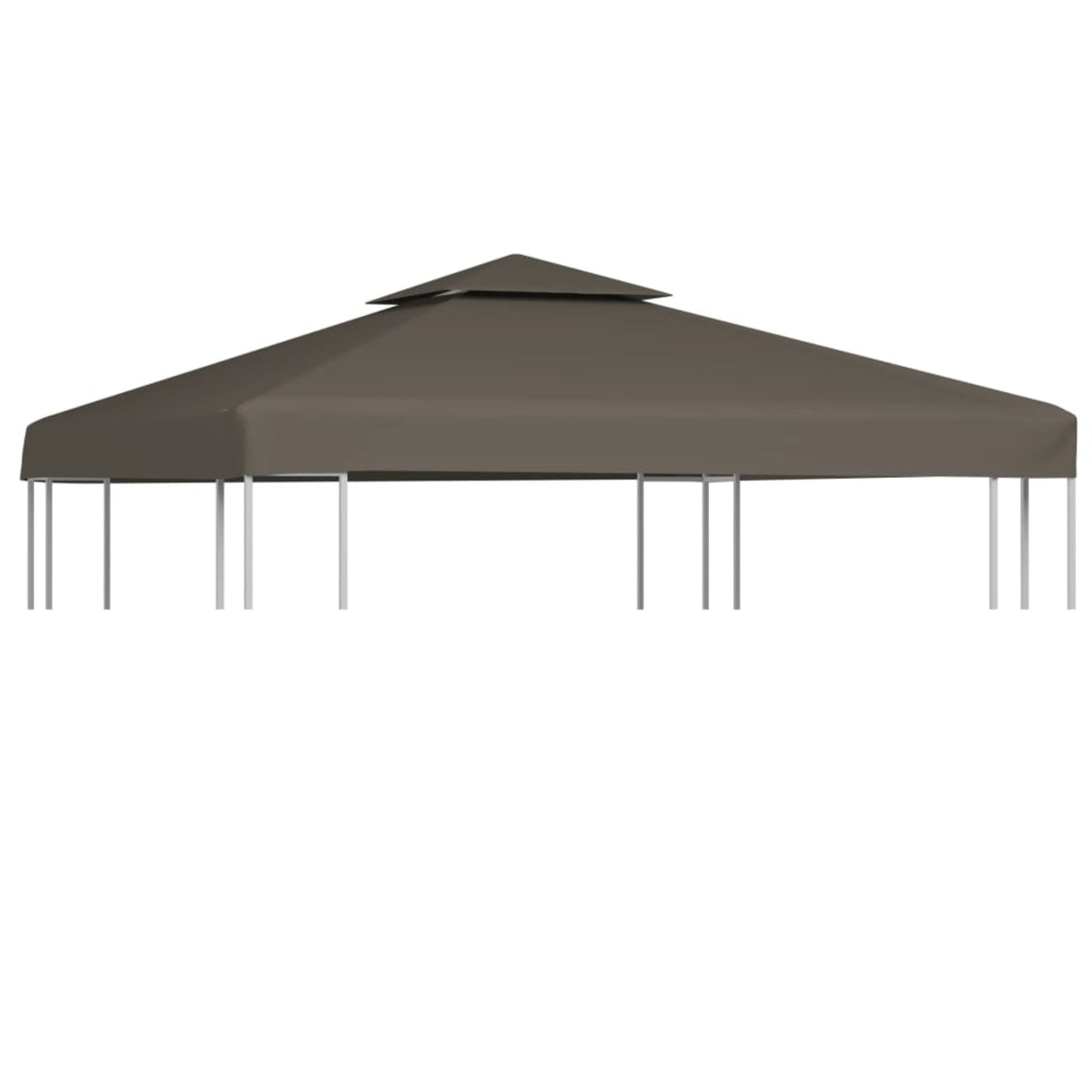Vidaxl 2-Tier Gazebo Top Cover 0.68Lb/M 118.1'X118.1' Taupe