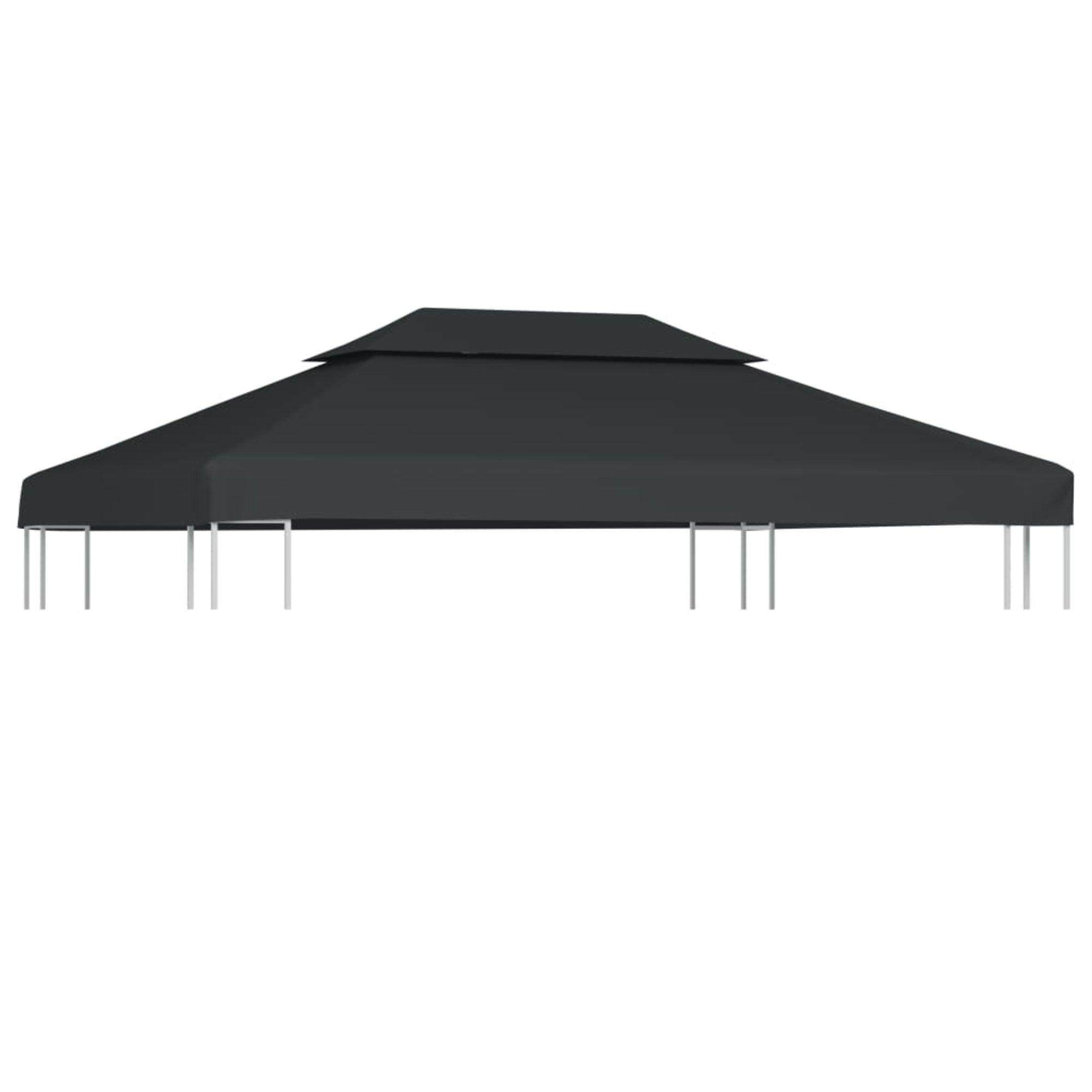 Vidaxl 2-Tier Gazebo Top Cover 0.68Lb/M 157.5'X118.1' Anthracite