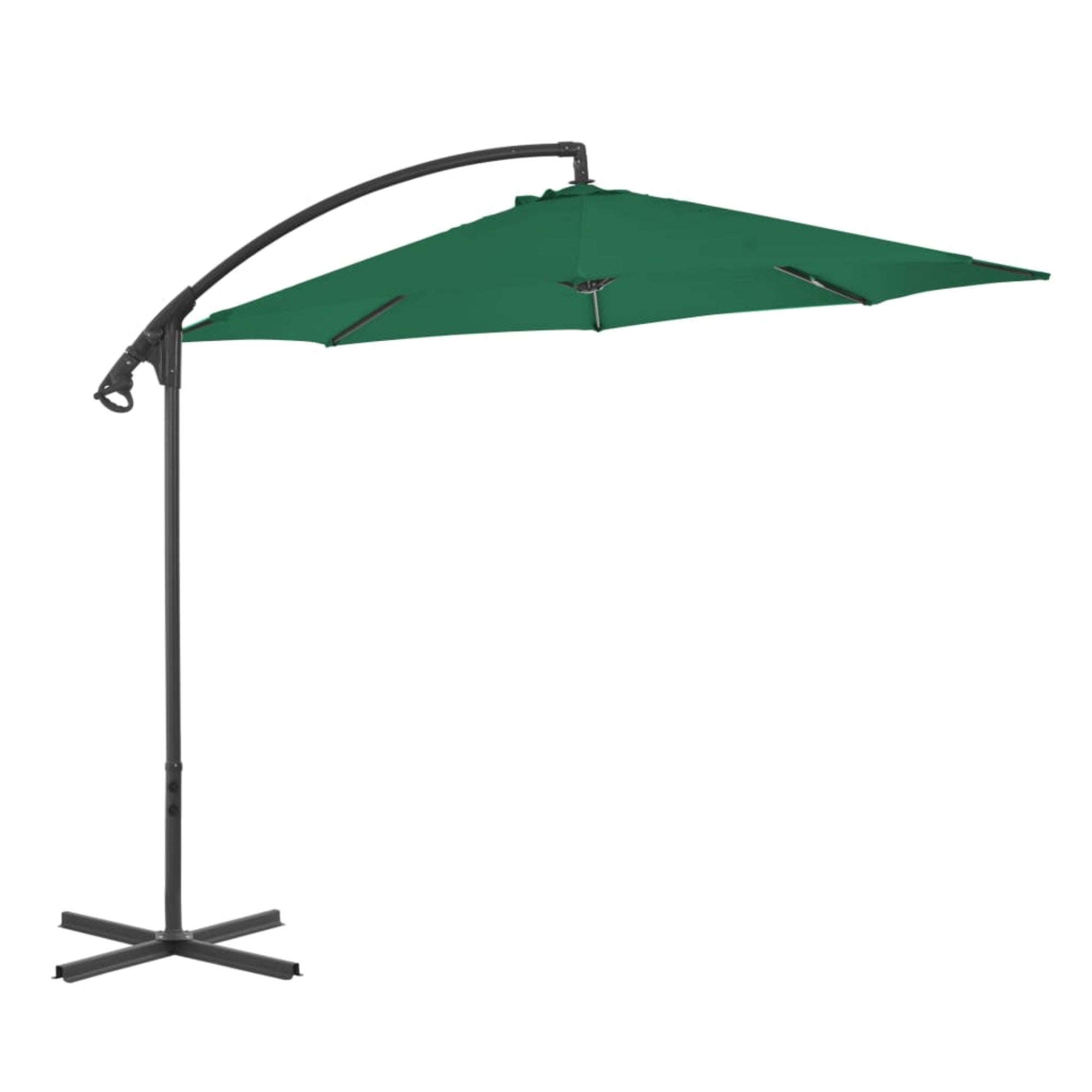 Vidaxl Cantilever Umbrella With Steel Pole 118.1' Green