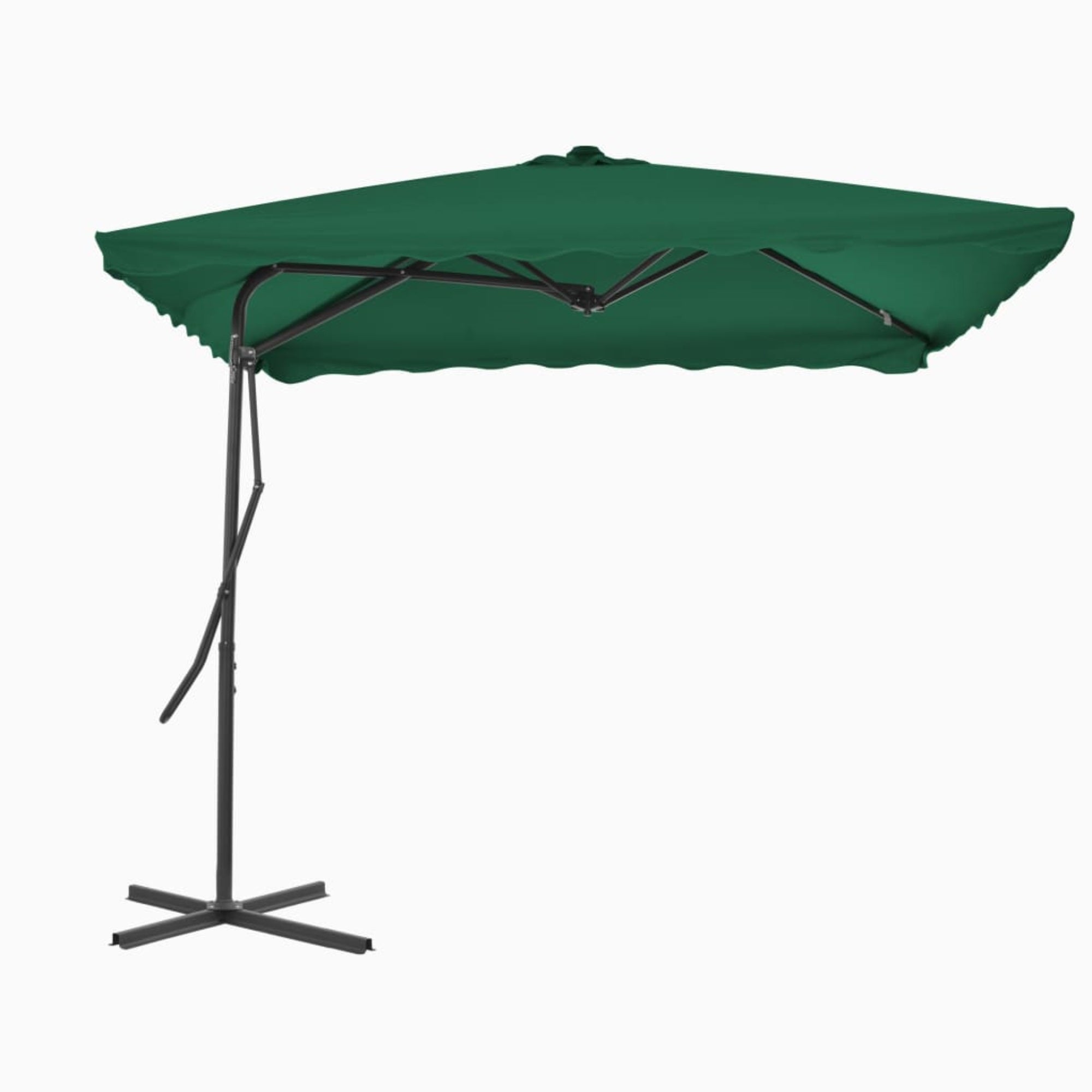Vidaxl Outdoor Parasol With Steel Pole 98.4'X98.4' Green