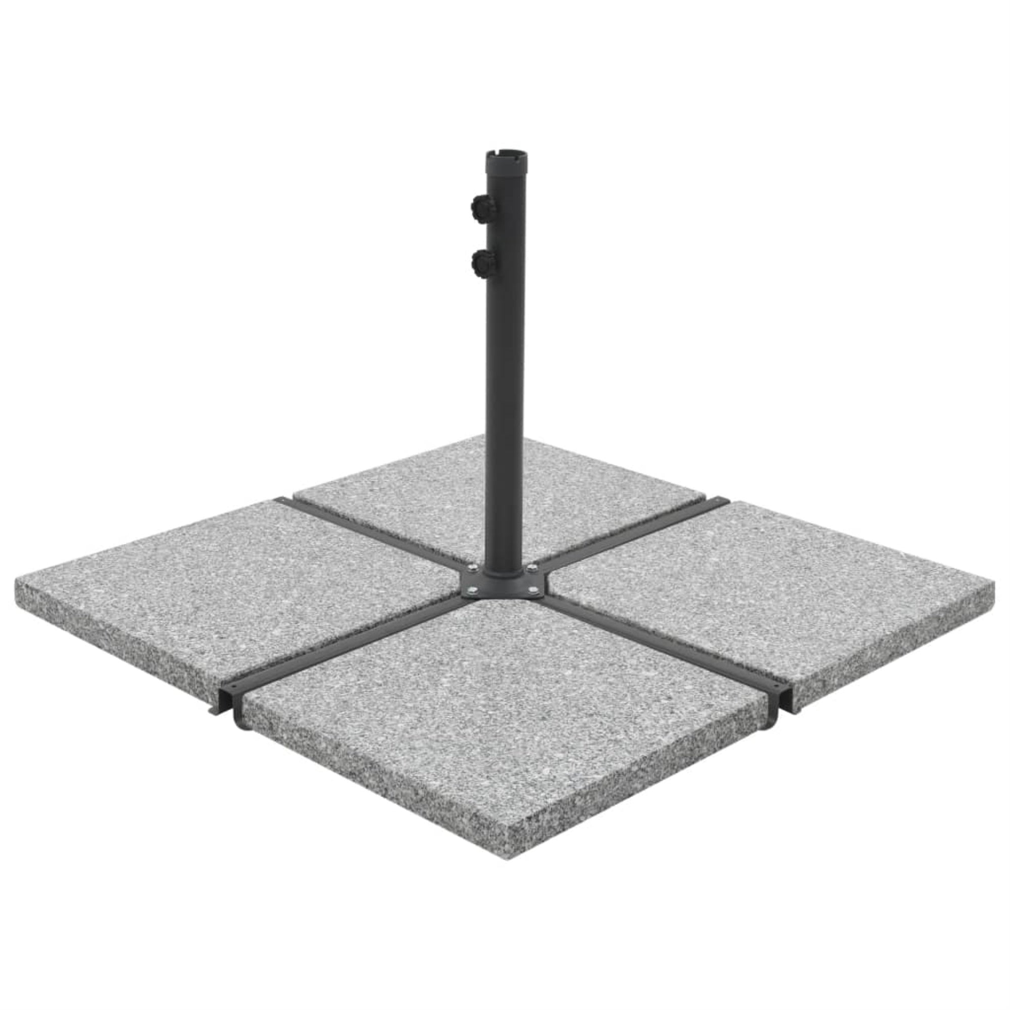 Vidaxl Umbrella Weight Plate Granite 55.1 Lb Square Gray