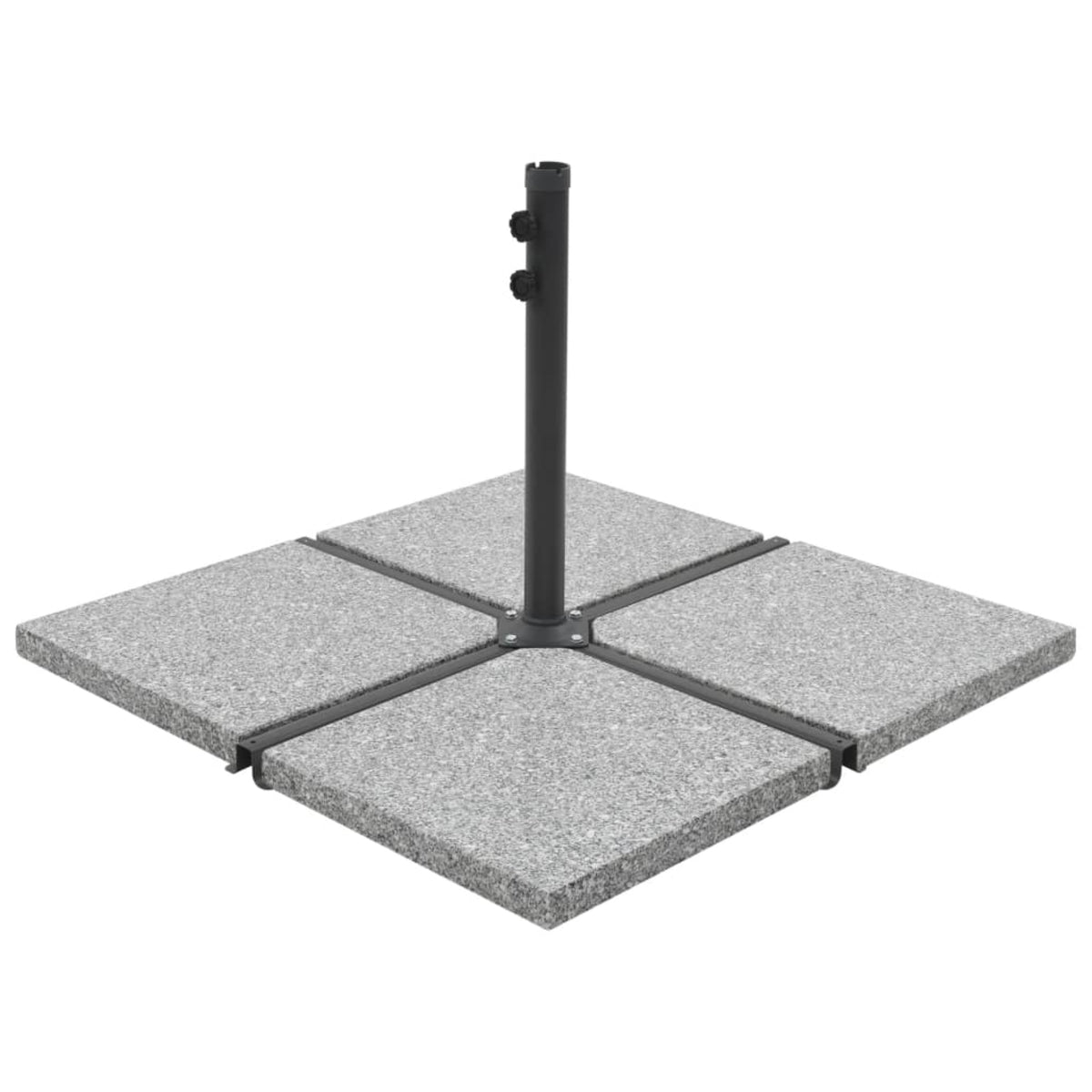 Vidaxl Umbrella Weight Plate Granite 55.1 Lb Square Gray