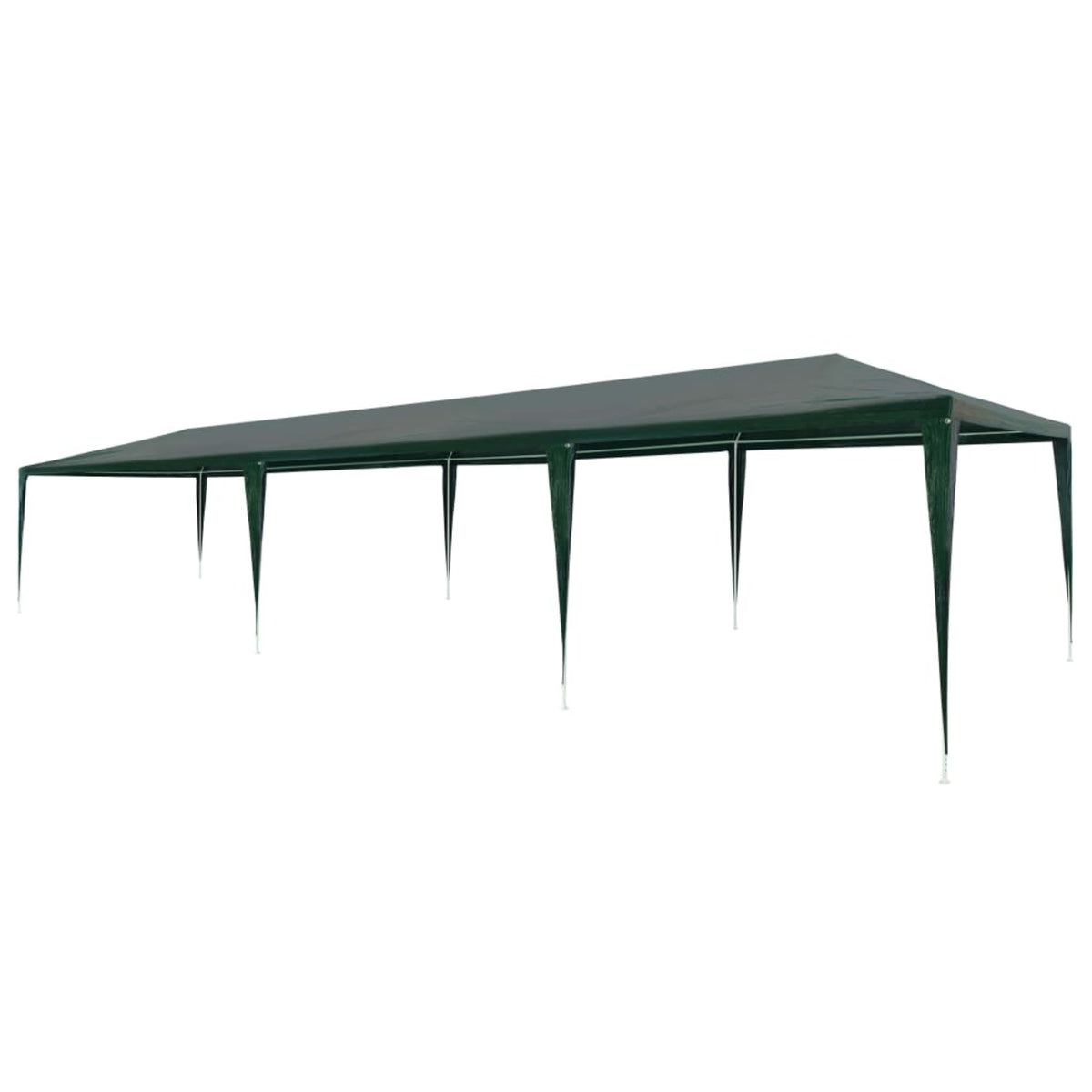 Vidaxl Party Tent Pe Green 9'10'X29'6'