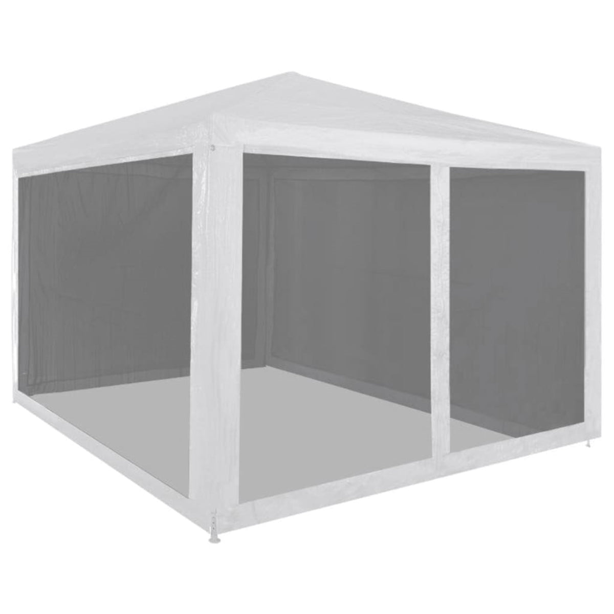 Vidaxl Party Tent With 4 Mesh Sidewalls 9.8' X 9.8'