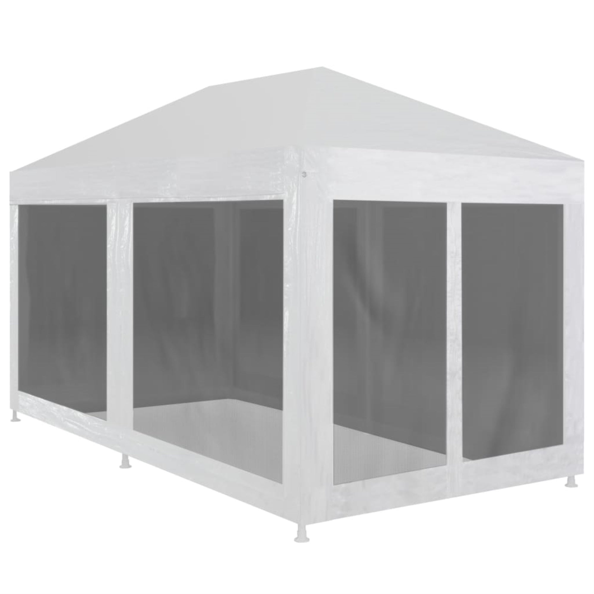 Vidaxl Party Tent With 6 Mesh Sidewalls 19.7' X 9.8'