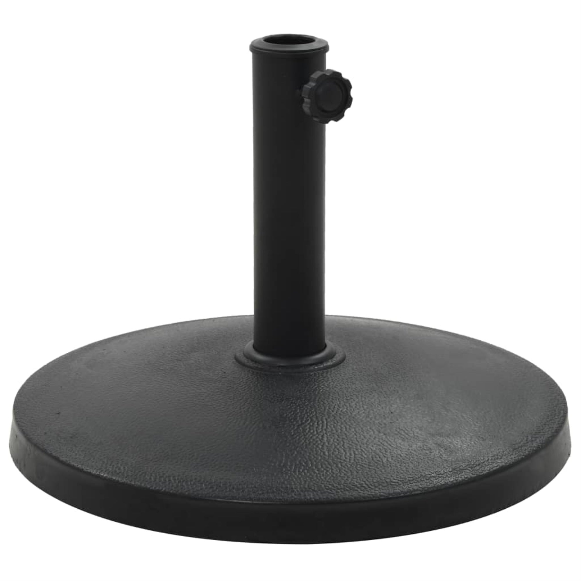 Vidaxl Parasol Base Round Polyresin 22 Lbs Black